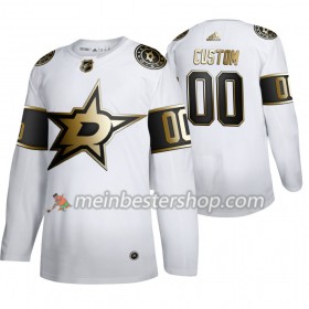 Dallas Stars Custom Adidas 2019-2020 Golden Edition Weiß Trikot Authentic - Herren